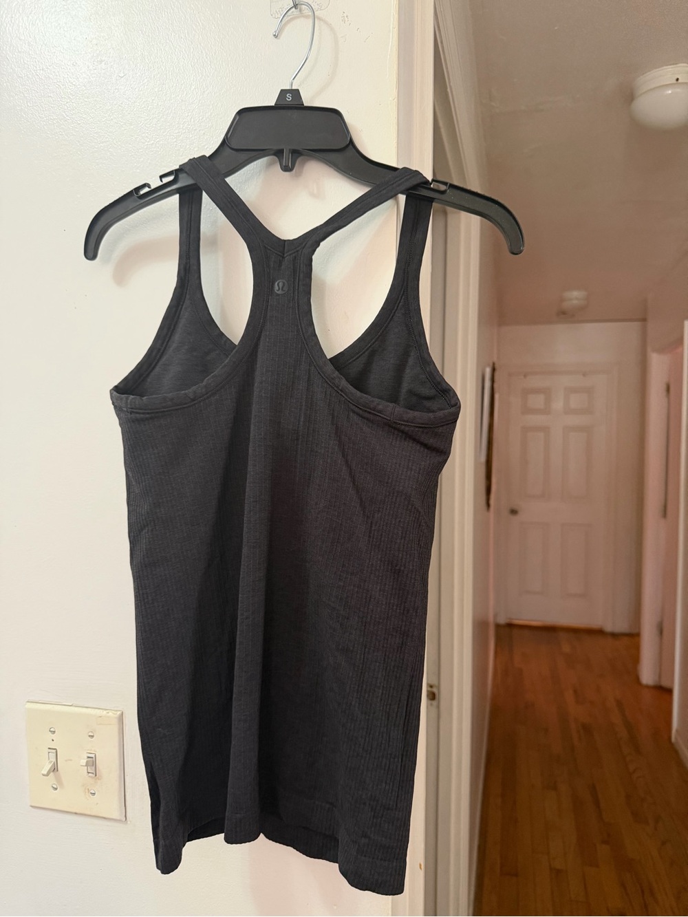lululemon athletica Black Ribbed Racerback Tank